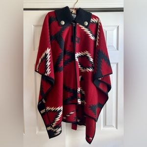Tasha Polizzi Southwestern Poncho with Belt